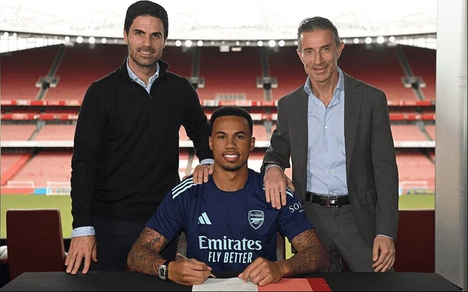 Gabriel Magalhães renova contrato com o Arsenal (Foto: Reprodução)