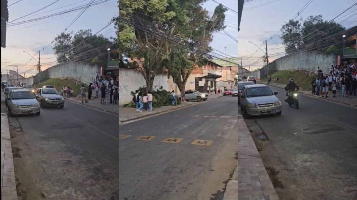 O morador teme que um acidente ocorra com alguma das crianças.