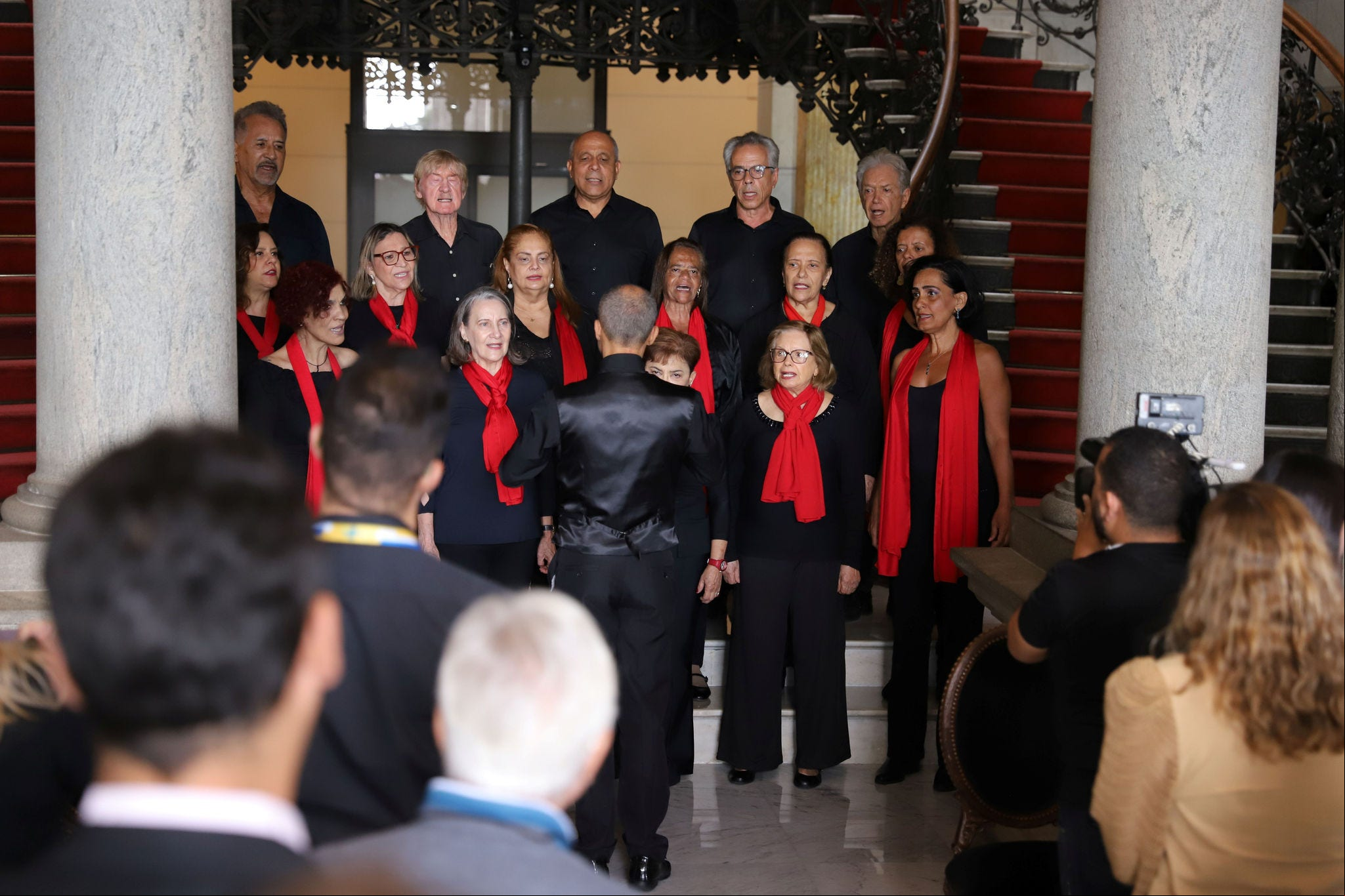 O lançamento do Festivale contou com a apresentação do coral da Associação dos Magistrados Mineiros (Amagis)